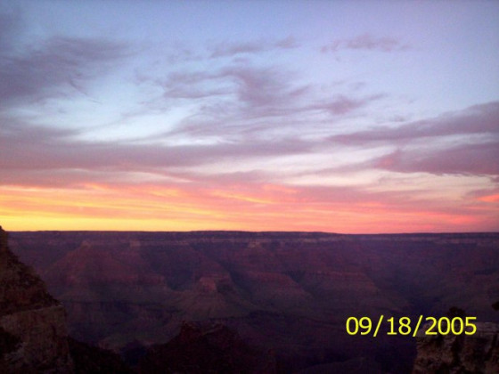 Sonnenuntergang in Grand Canyon